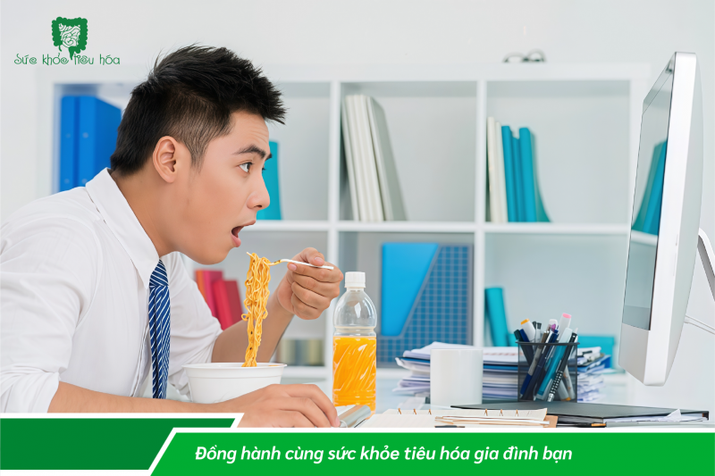 Bảo vệ hệ tiêu hóa dân văn phòng