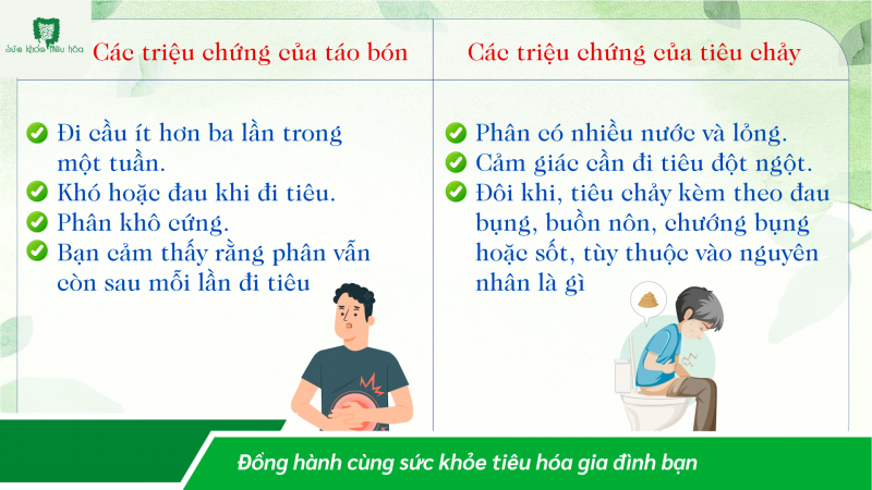 SẢN PHẨM NÀO VỪA NGĂN TIÊU CHẢY VÀ TÁO BÓN?