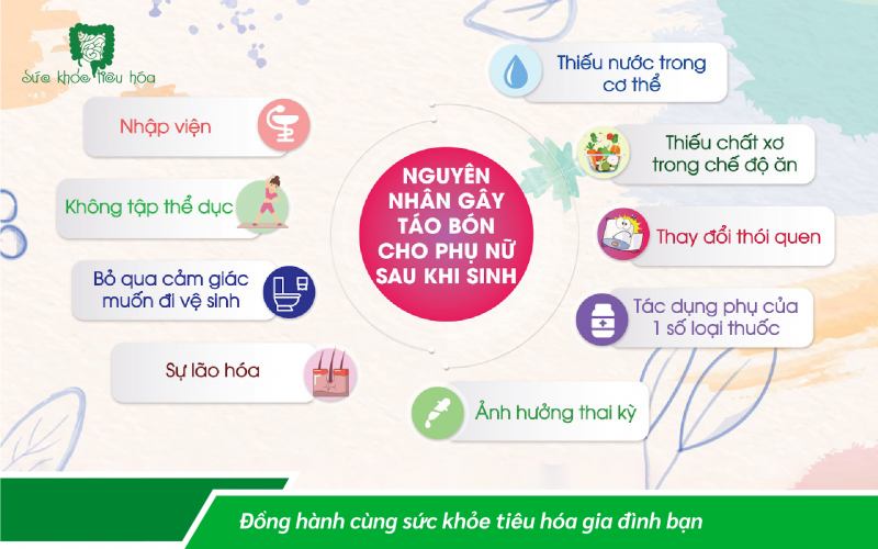 TÁO BÓN ĐỐI VỚI PHỤ NỮ SAU KHI SINH
