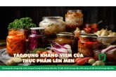 TÁC DỤNG KHÁNG VIÊM CỦA THỰC PHẨM LÊN MEN