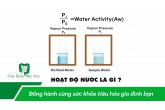 HOẠT ĐỘ NƯỚC LIÊN HỆ VỚI SỰ PHÁT TRIỂN CỦA NẤM, MỐC, VI TRÙNG TRONG THỰC PHẨM NHƯ THẾ NÀO 