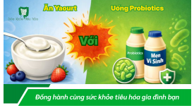 Ăn Yaourt có giống uống Probiotics (Men vi sinh) không?