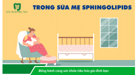 TRONG SỮA MẸ, SPHINGOLIPIDS ĐỊNH HÌNH HỆ VI SINH VẬT VÀ CÓ LỢI CHO SỨC KHỎE EM BÉ