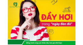 ĐẦY HƠI CHƯỚNG BỤNG NHỮNG NGÀY ĐÈN ĐỎ