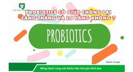 PROBIOTICS CÓ GIÚP CHỐNG LẠI CĂNG THẲNG VÀ LO LẮNG KHÔNG?